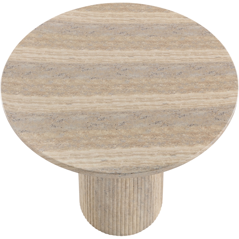 Meridian Furniture Venosa Travertine Concrete In / Outdoor Counter Height Table