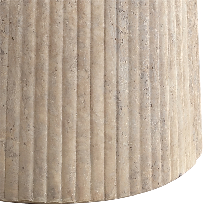 Meridian Furniture Venosa Travertine Concrete In / Outdoor Counter Height Table
