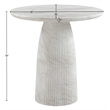Meridian Furniture Venosa White Concrete Indoor / Outdoor Counter Height Table