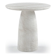 Meridian Furniture Venosa White Concrete Indoor / Outdoor Counter Height Table
