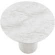Meridian Furniture Venosa White Concrete Indoor / Outdoor Counter Height Table