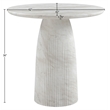 Meridian Furniture Venosa White Concrete Indoor / Outdoor Counter Height Table