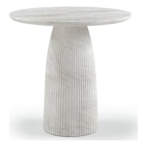 Meridian Furniture Venosa White Concrete Indoor / Outdoor Counter Height Table