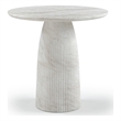 Meridian Furniture Venosa White Concrete Indoor / Outdoor Counter Height Table