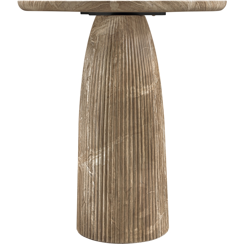 Meridian Furniture Venosa Beige Concrete Indoor / Outdoor Bar Table