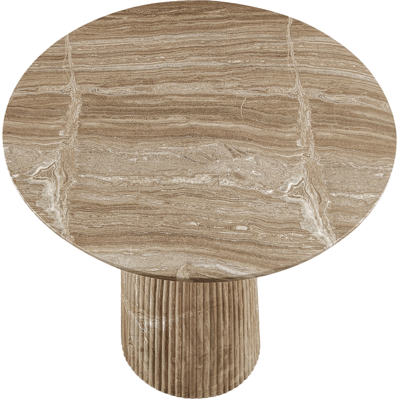 Meridian Furniture Venosa Beige Concrete Indoor / Outdoor Bar Table