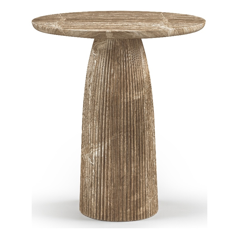 Meridian Furniture Venosa Beige Concrete Indoor / Outdoor Bar Table