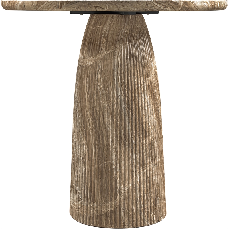 Meridian Furniture Venosa Beige Concrete Indoor / Outdoor Bar Table