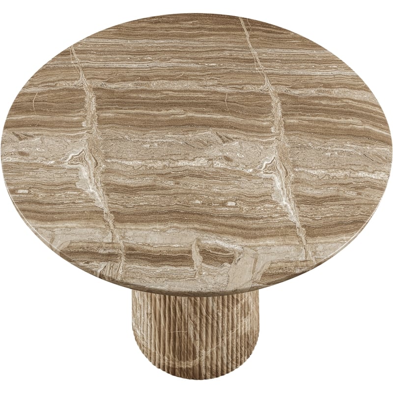 Meridian Furniture Venosa Beige Concrete Indoor / Outdoor Bar Table