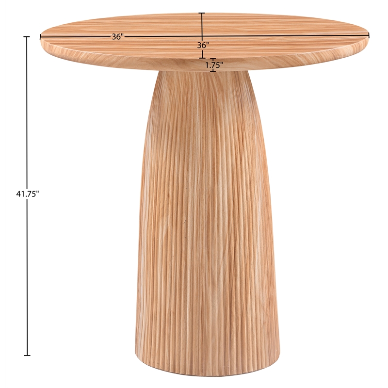 Meridian Furniture Venosa Natural Concrete Indoor / Outdoor Bar Table