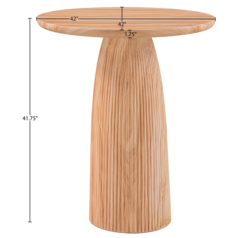 Meridian Furniture Venosa Natural Concrete Indoor / Outdoor Bar Table