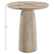 Meridian Furniture Venosa Travertine Concrete Indoor / Outdoor Bar Table