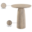 Meridian Furniture Venosa Travertine Concrete Indoor / Outdoor Bar Table