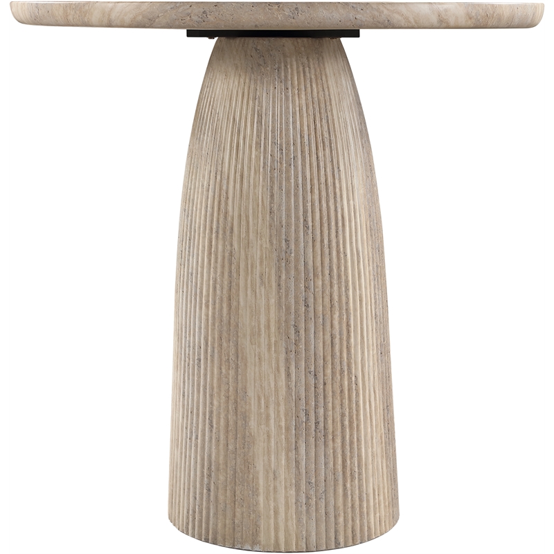 Meridian Furniture Venosa Travertine Concrete Indoor / Outdoor Bar Table