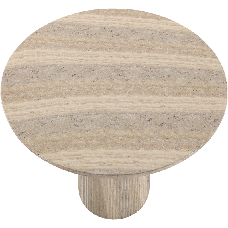 Meridian Furniture Venosa Travertine Concrete Indoor / Outdoor Bar Table