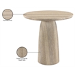 Meridian Furniture Venosa Travertine Concrete Indoor / Outdoor Bar Table