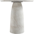 Meridian Furniture Venosa White Concrete Indoor / Outdoor Bar Table