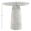 Meridian Furniture Venosa White Concrete Indoor / Outdoor Bar Table