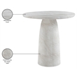 Meridian Furniture Venosa White Concrete Indoor / Outdoor Bar Table
