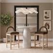 Meridian Furniture Venosa White Concrete Indoor / Outdoor Bar Table