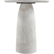 Meridian Furniture Venosa White Concrete Indoor / Outdoor Bar Table