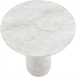 Meridian Furniture Venosa White Concrete Indoor / Outdoor Bar Table