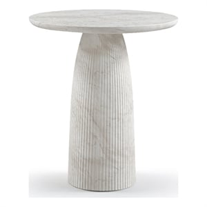 Meridian Furniture Venosa White Concrete Indoor / Outdoor Bar Table