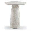 Meridian Furniture Venosa White Concrete Indoor / Outdoor Bar Table