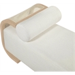 Meridian Furniture Zephyr Cream Linen Textured Fabric Upholstered Chaise