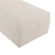Meridian Furniture Zephyr Beige Linen Textured Fabric Upholstered Chaise