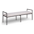 Meridian Furniture Axis Beige Linen Textured Fabric Upholstered Bench