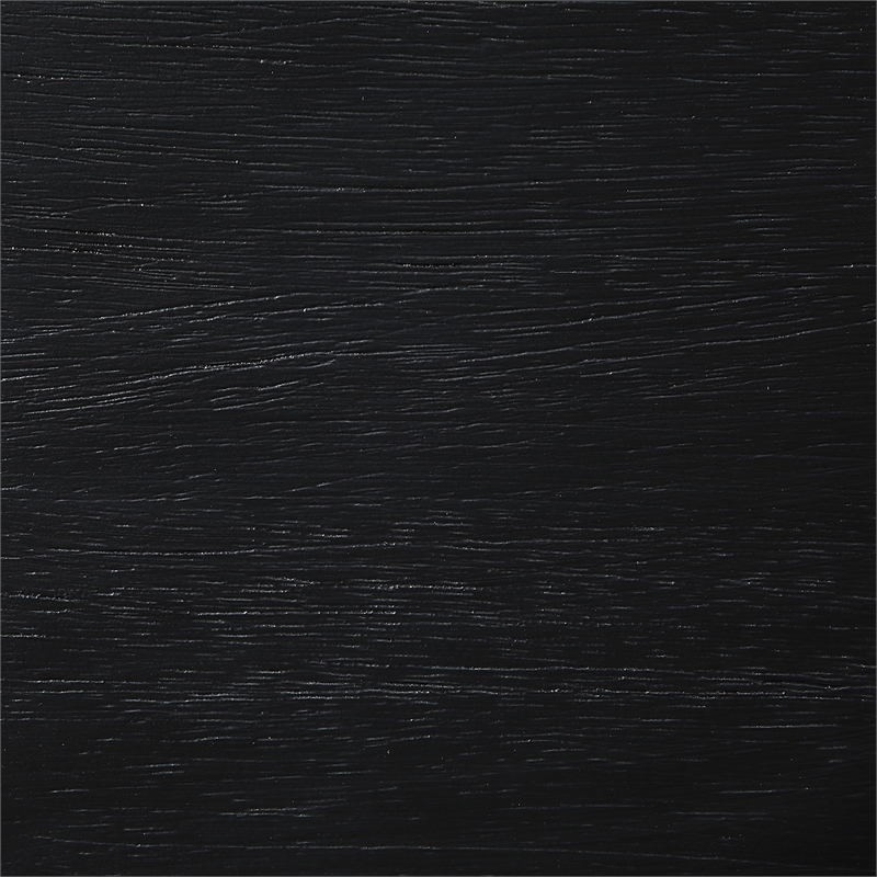 Meridian Furniture Canovia Black Solid Wood And Faux Cane Bench