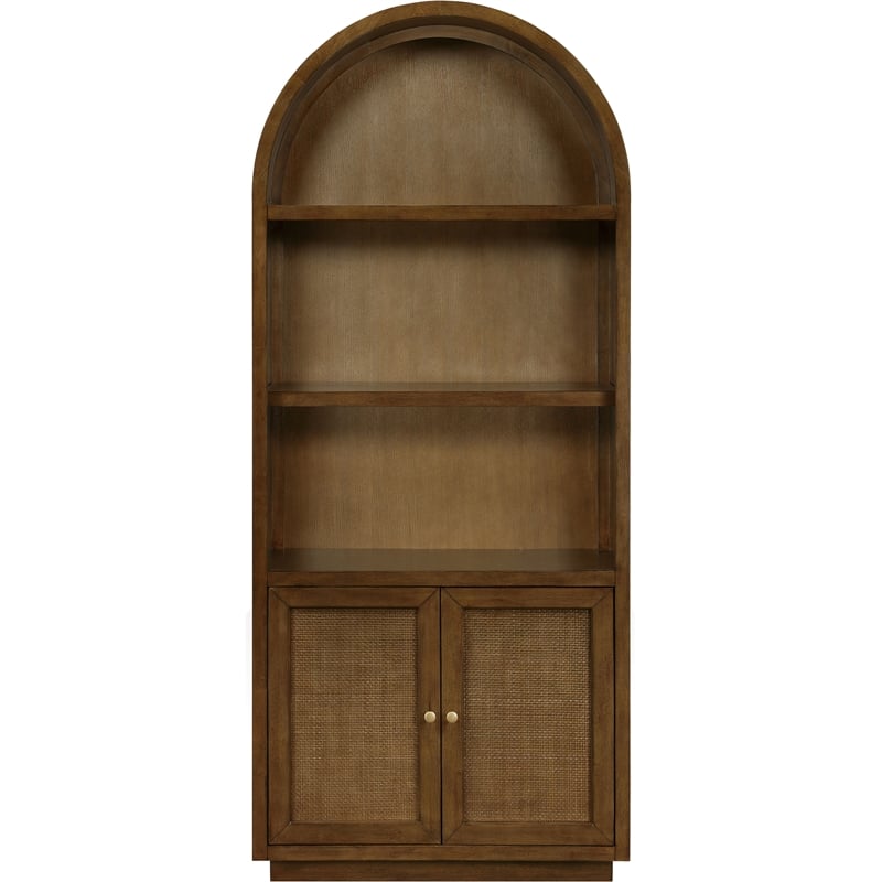 Meridian Furniture Botanical Brown Solid Wood Bookcase