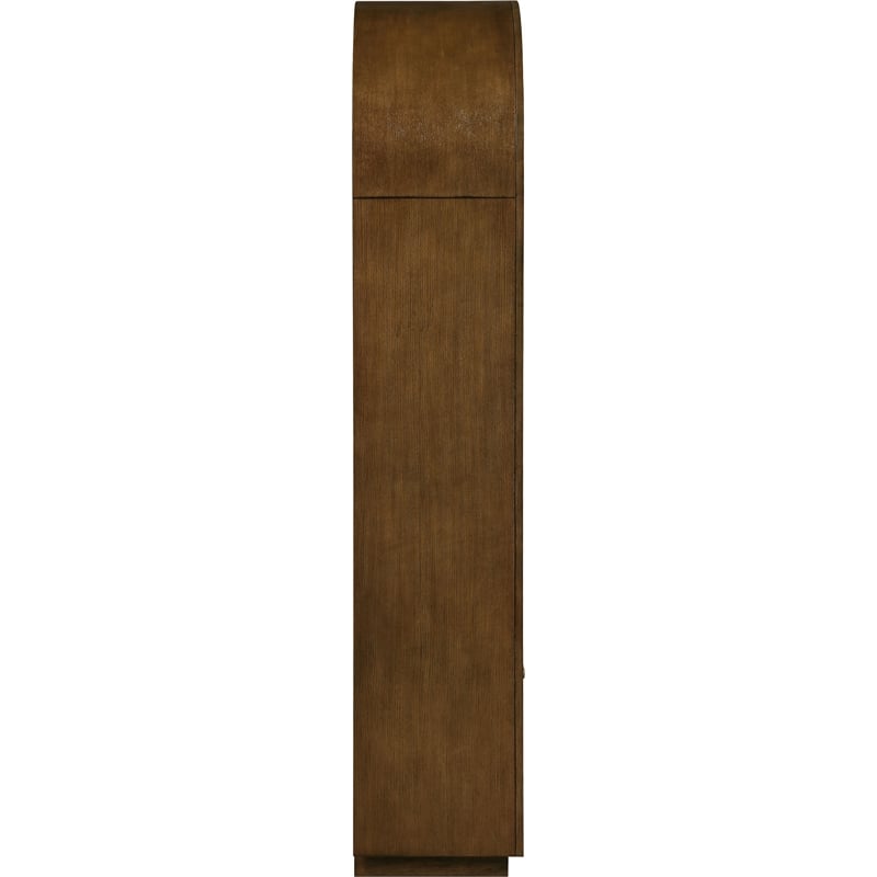 Meridian Furniture Botanical Brown Solid Wood Bookcase