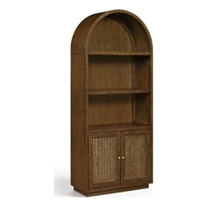 Meridian Furniture Botanical Brown Solid Wood Bookcase