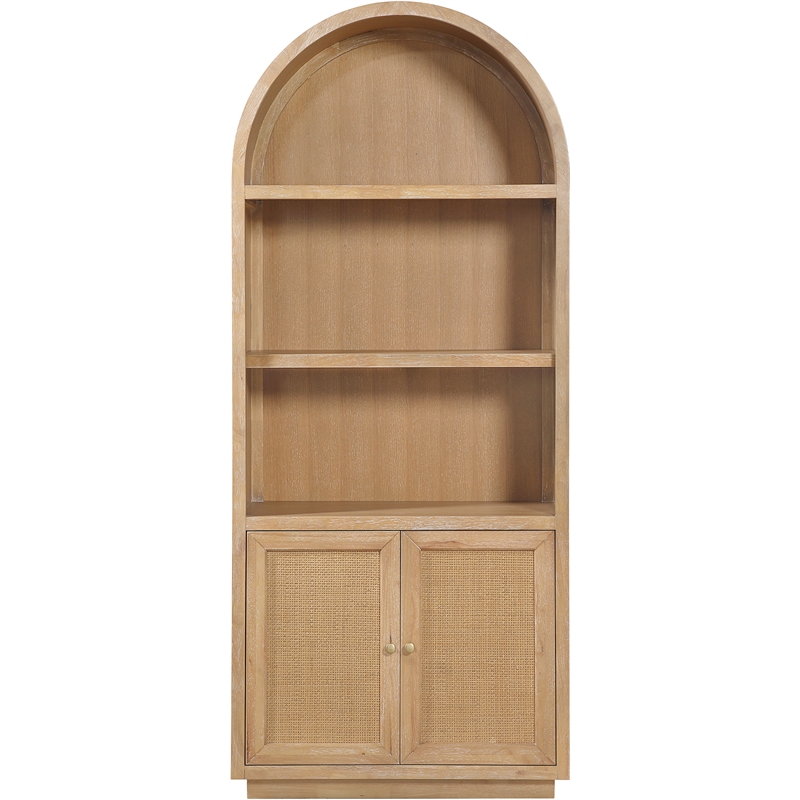 Meridian Furniture Botanical Natural Solid Wood Bookcase