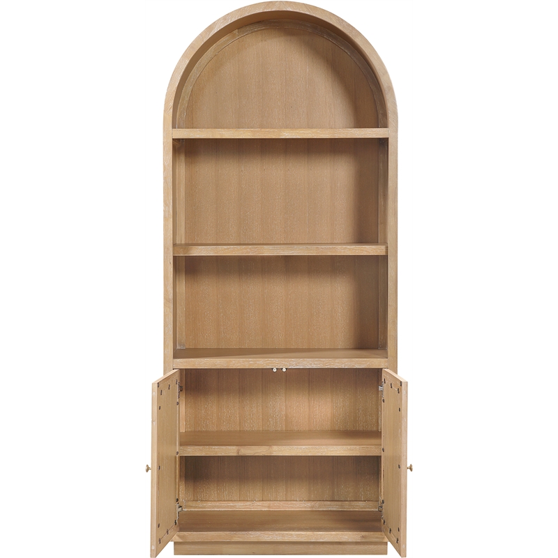 Meridian Furniture Botanical Natural Solid Wood Bookcase