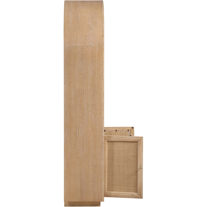 Meridian Furniture Botanical Natural Solid Wood Bookcase