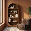 Meridian Furniture Hearth Brown Solid Wood Bookcase