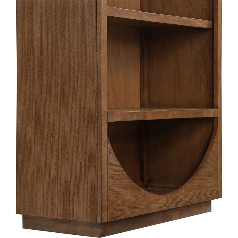 Meridian Furniture Hearth Brown Solid Wood Bookcase