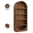 Meridian Furniture Hearth Brown Solid Wood Bookcase