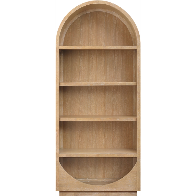 Meridian Furniture Hearth Natural Solid Wood Bookcase