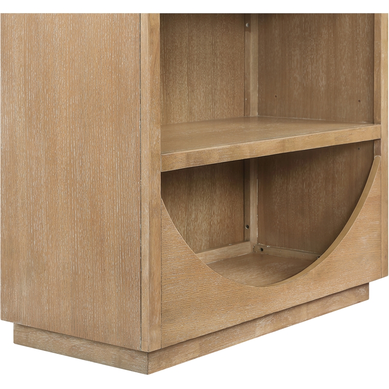 Meridian Furniture Hearth Natural Solid Wood Bookcase