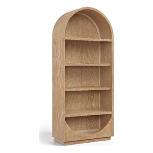 Meridian Furniture Hearth Natural Solid Wood Bookcase