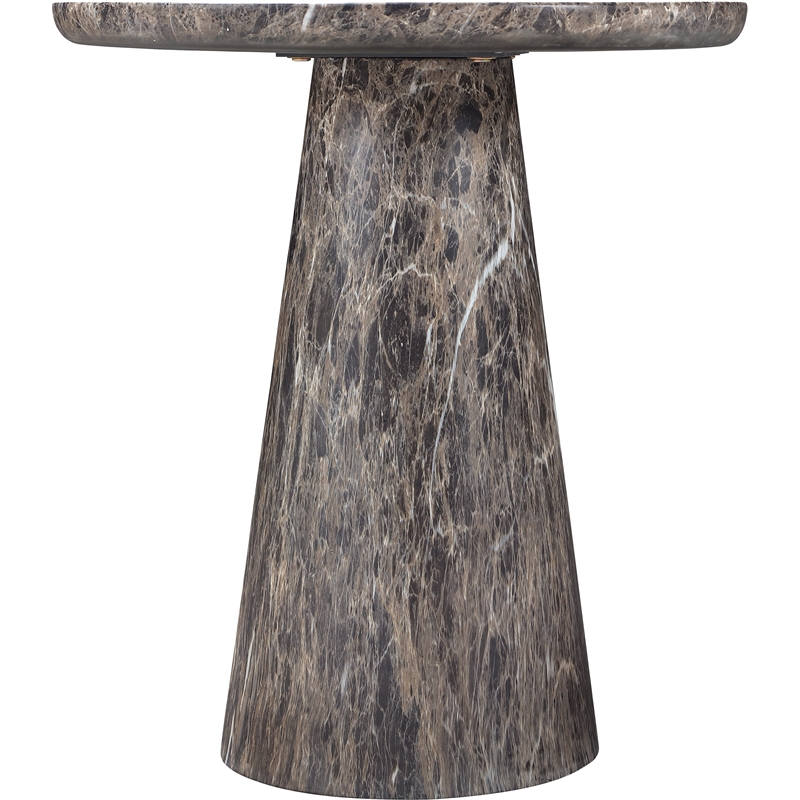 Meridian Furniture Cassino Brown Concrete Indoor / Outdoor End Table