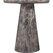 Meridian Furniture Cassino Brown Concrete Indoor / Outdoor End Table