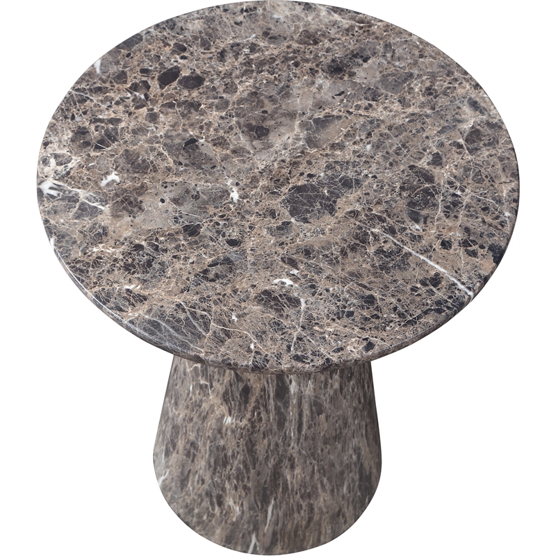 Meridian Furniture Cassino Brown Concrete Indoor / Outdoor End Table