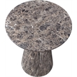 Meridian Furniture Cassino Brown Concrete Indoor / Outdoor End Table