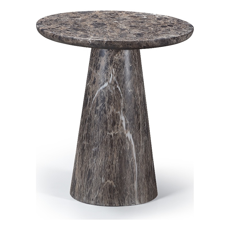 Meridian Furniture Cassino Brown Concrete Indoor / Outdoor End Table