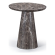 Meridian Furniture Cassino Brown Concrete Indoor / Outdoor End Table